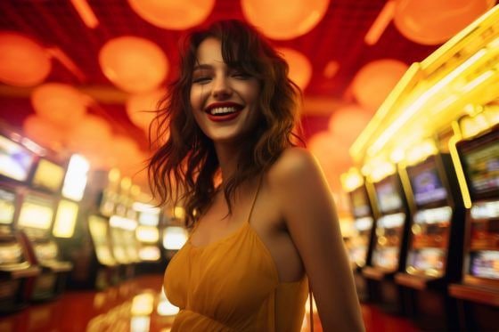 Online slot game reels spinning on 711bet login platform